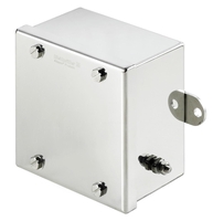 KLIPPON STB 2 SS E Klippon STB (Small Terminal Box), Tühi korpus, roostevabast terasest, K: 150 mm, L: 150 mm, S: 90 mm, elektropoleeritud, hõbedane