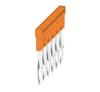 ZQV 2.5N/6 Ristkonnektor (klemm), pistikupesaga, oranž, 24 A, pooluste arv: 6, samm mm (P): 5,10, isoleeritud: jah, laius: 28,3 mm