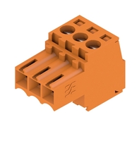 BL 3.50/03/180 SN OR BX PCB pistikühendus, sisemine pistik, 3,50 mm, Pooluste arv: 3, 180°, Klambriühendus, Kinnitusulatus, max. : 1,5 mm², kast