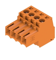 BL 3.50/04/180 SN OR BX PCB pistikühendus, sisemine pistik, 3,50 mm, Pooluste arv: 4, 180°, Klambriühendus, Kinnitusulatus, max. : 1,5 mm², kast