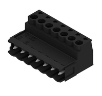 SLS 5.08/07/180B SN BK BX PCB pistikühendus, isane pistik, 5,08 mm, Pooluste arv: 7, 180°, Klambriühendus, Kinnitusulatus, max. : 3,31 mm², kast