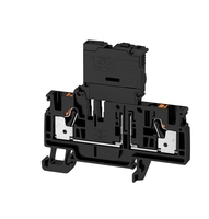 AFS 4 2C 10-36V BK Sulariklemm, Push IN, must, LED 10-36V AC/DC, A-seeria, 4 mm², 250 V, 6.3 A