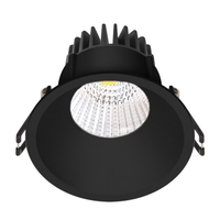 Velia LED Downlight 220-240V, 10,9W 3000K IP44, matt, must/ümar