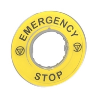 HÄDASTOPP 3D LEGENDI PLAAT "EMERGENCY STOP"