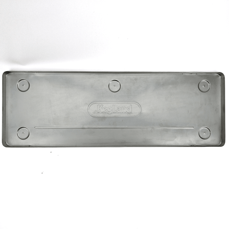 Drip tray 50x17cm countertop punched stainless steel