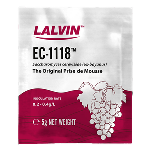 Weinhefe Lalvin EC 1118 5g universal. Haltbar bis 03.2029