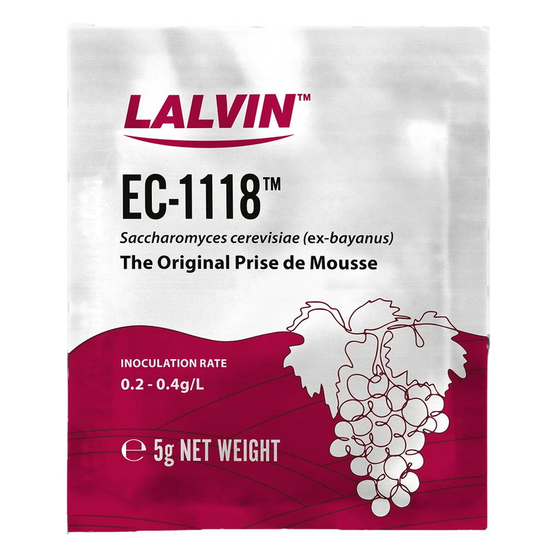 Weinhefe Lalvin EC 1118 5g universal. Haltbar bis 03.2029