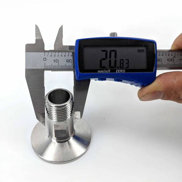 Liitmik Tri-Clamp 1.5" 1/2" BSP väliskeere roostevaba teras