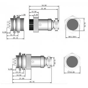 GX16-6 Connectors (6-pin)