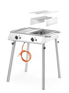 Gasgrill Xantos HENDI 9,5kW 770x710x(H)870mm