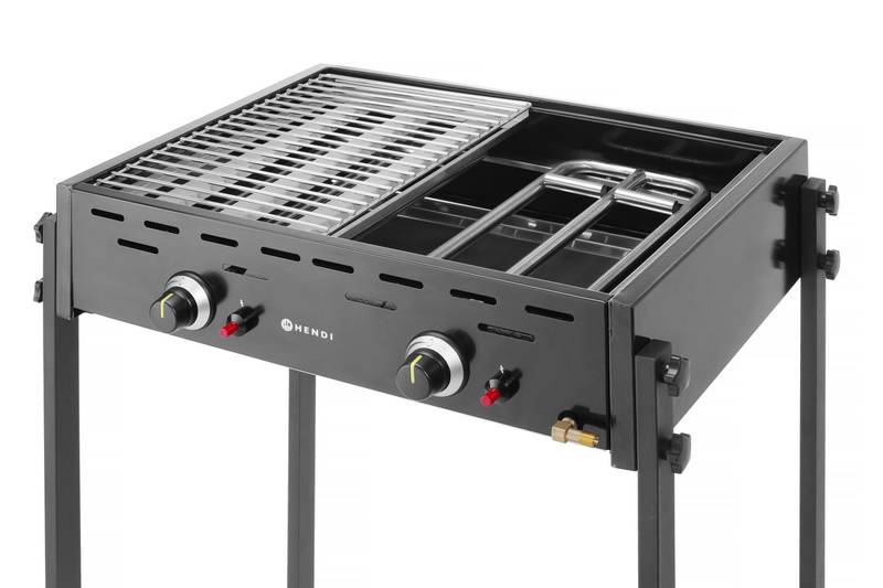 Dujinis grilis Roast-Master Pro Black HENDI 11,6kW 790x560x(A)900mm