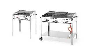 Gaasigrill Green Fire 3-põletiga HENDI Profi Line 17,4kW 1078x612x(H)825mm