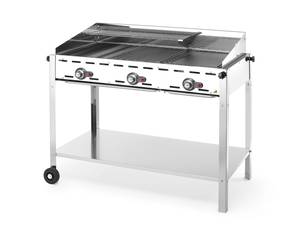Gaasigrill Green Fire 3-põletiga HENDI Profi Line 17,4kW 1078x612x(H)825mm