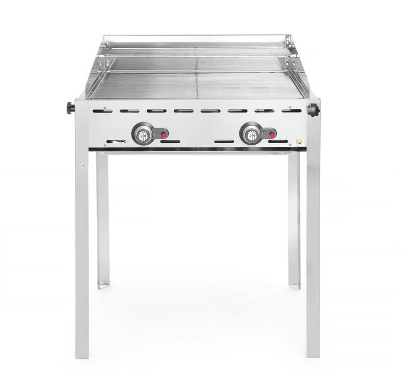Dujinis grilis Green Fire 2-degiklių HENDI Profi Line 2× GN 1/1 grotelės 11,6kW 740×612×825mm