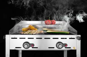 Dujinis grilis Green Fire 2-degiklių HENDI Profi Line 2× GN 1/1 grotelės 11,6kW 740×612×825mm