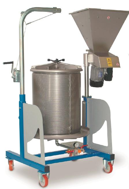 Combined system water press-mill Hydro-Mix 160L with crusher Muli MAX