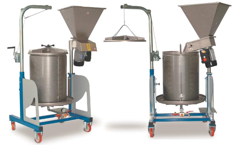 Combined system water press-mill Hydro-Mix 160L with crusher Muli MAX