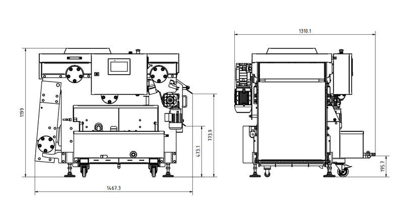 Bandpresse 400kg/h Maurer MSP Edelstahl
