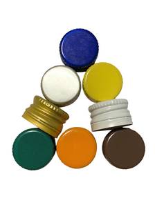 Metalinis dangtelis 18mm GL18 įvairių spalvų su žiedu