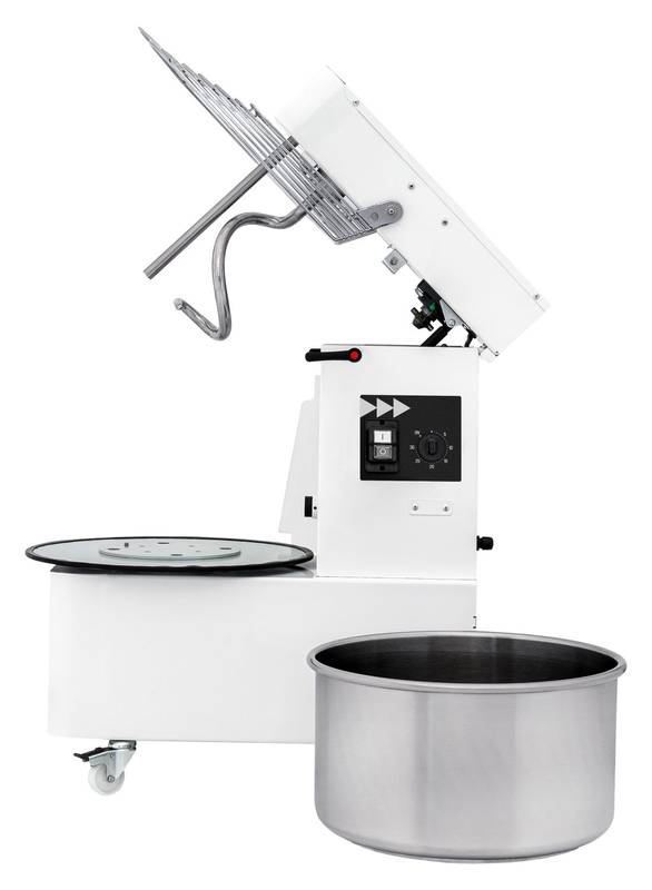 Spiral mixer with rising head and removable bowl - 10L Prismafood 35kg/h 10L 230V/370W 380x600x(H)645mm