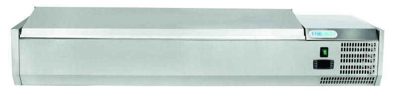 Pitsajahutusvitriin staatiline (FORCOLD) 1500x335mm G-VRX1500-330SS