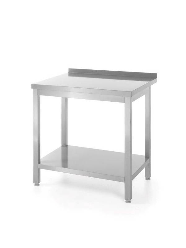 Laud riiuliga – polditud sügavus 600mm HENDI Profi Line 1800x600x(H)850mm (seinaga)