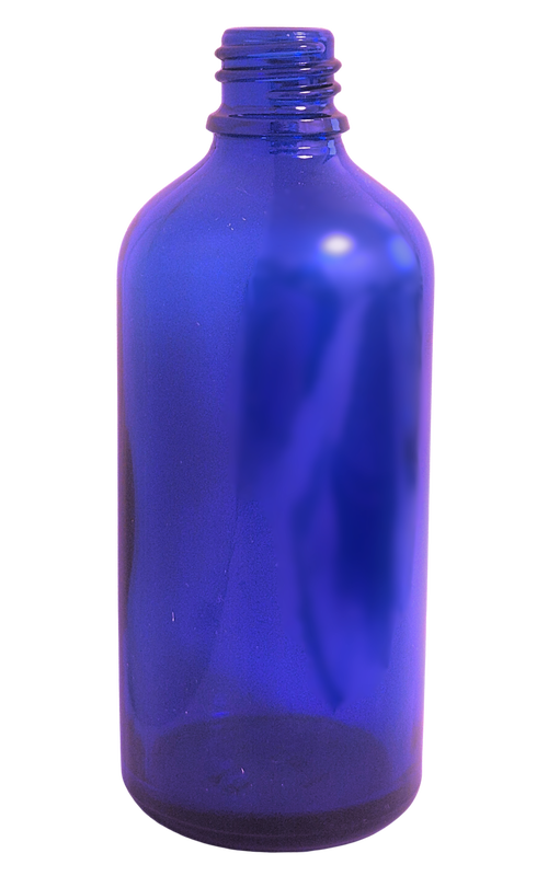 Klaaspudel Apteek 100ml sinine