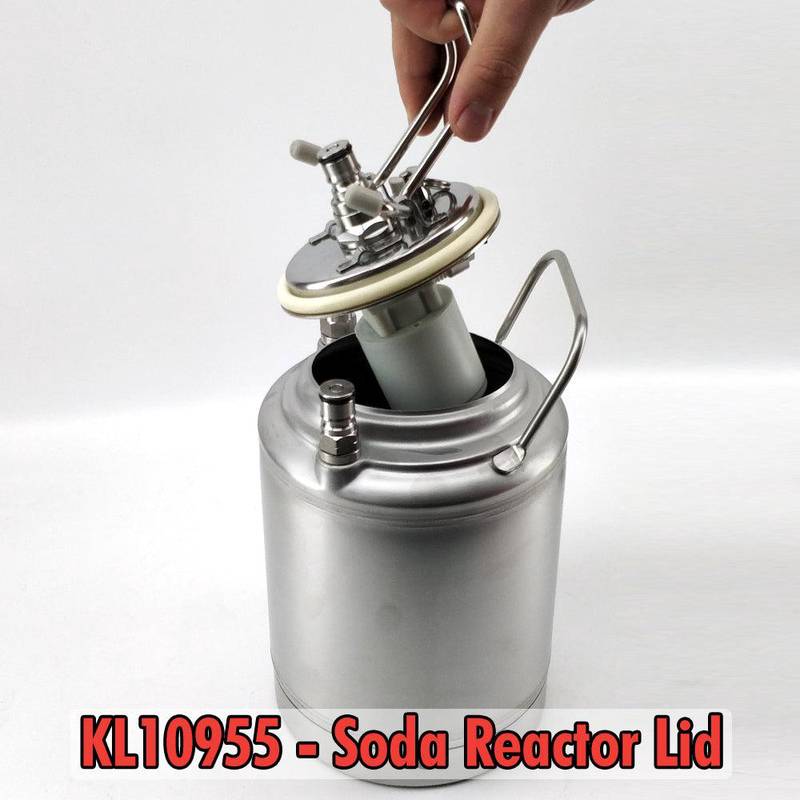 Säiliö 2L Ball Lock ruostumaton teräs