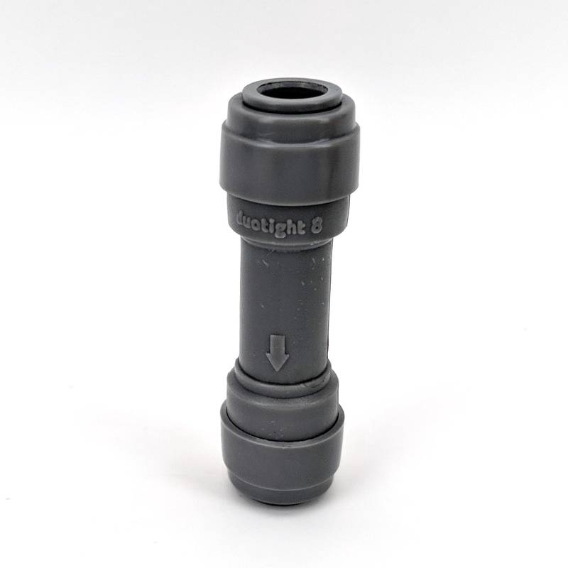 Pikaliitin 8mm Duotight takaiskuventtiilillä