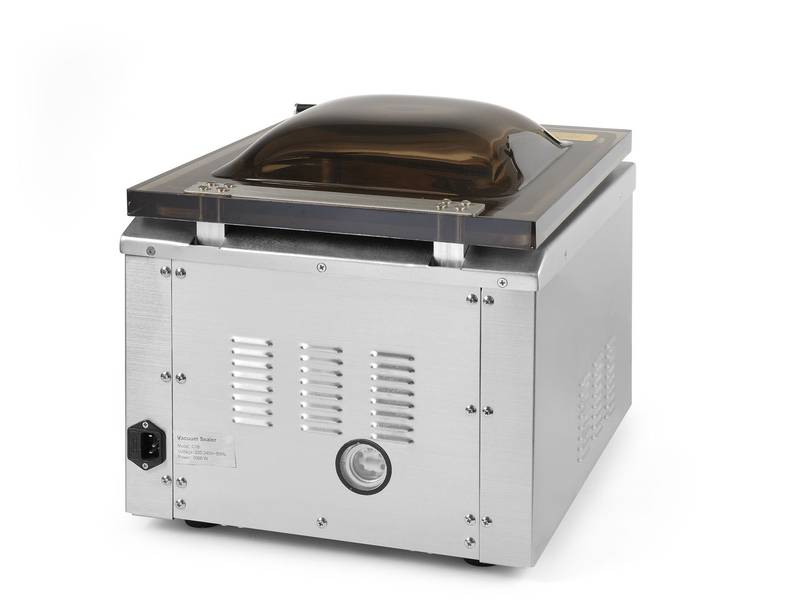 Vakuuminė kamerinė pakavimo mašina HENDI Profi Line sandarinimo juosta 300mm 230V/950W 367x425x(A)364mm