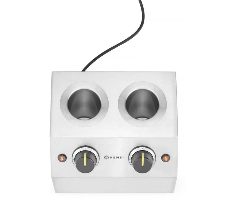 Soßenwärmer 1,3L doppelt HENDI 220-240V/400W 270x223x(H)282mm