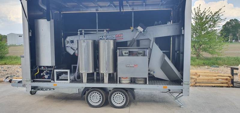 Mobiilne mahlapressi komplekt 500kg/h Maurer
