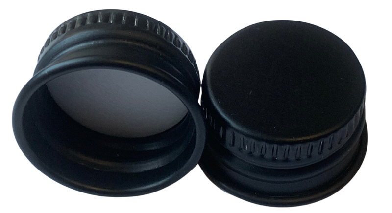 Metal cap 18mm GL18 black