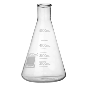 Kolben 5000ml Erlenmeyer Borosilikatglas
