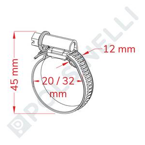 Voolikuklamber 20-32mm roostevaba