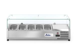 Külmlettvitriini 5x GN 1/4 Arktic 230V/180W 1205x335x(H)460mm