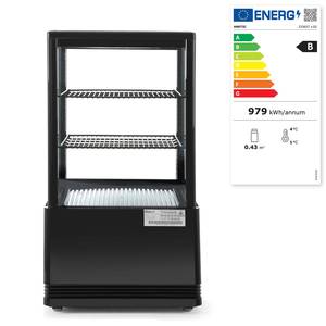 Refrigerated display cabinet 58L Arktic black 230V/170W 452x406x(H)830mm