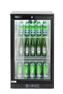 Back bar refrigerator 86L single-door Arktic black 220-240V/120W 500x530x(H)865mm
