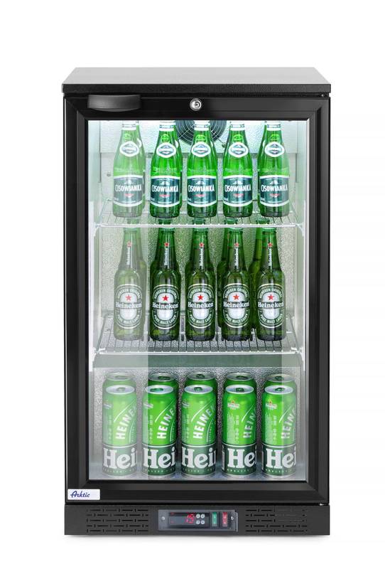 Back bar refrigerator 86L single-door Arktic black 220-240V/120W 500x530x(H)865mm