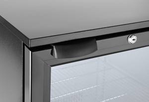 Back bar refrigerator 86L single-door Arktic black 220-240V/120W 500x530x(H)865mm
