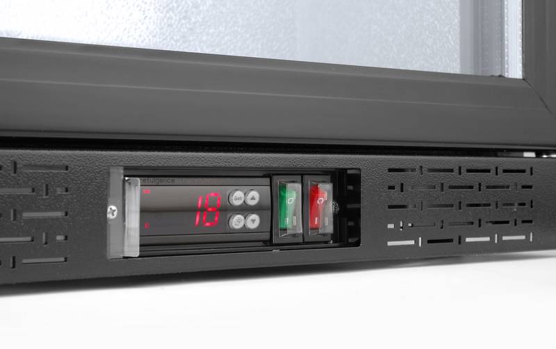 Back bar refrigerator 86L single-door Arktic black 220-240V/120W 500x530x(H)865mm