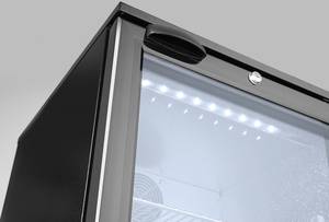 Back bar refrigerator 86L single-door Arktic black 220-240V/120W 500x530x(H)865mm