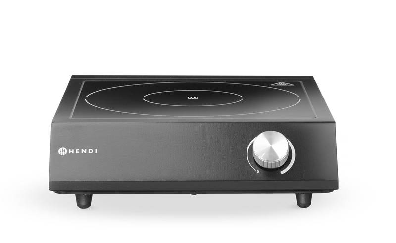 Rinkinys: Indukcinė kaitlentė 3500W + puodas + keptuvė HENDI Black 220-240V/3500W 320x395x(A)95mm
