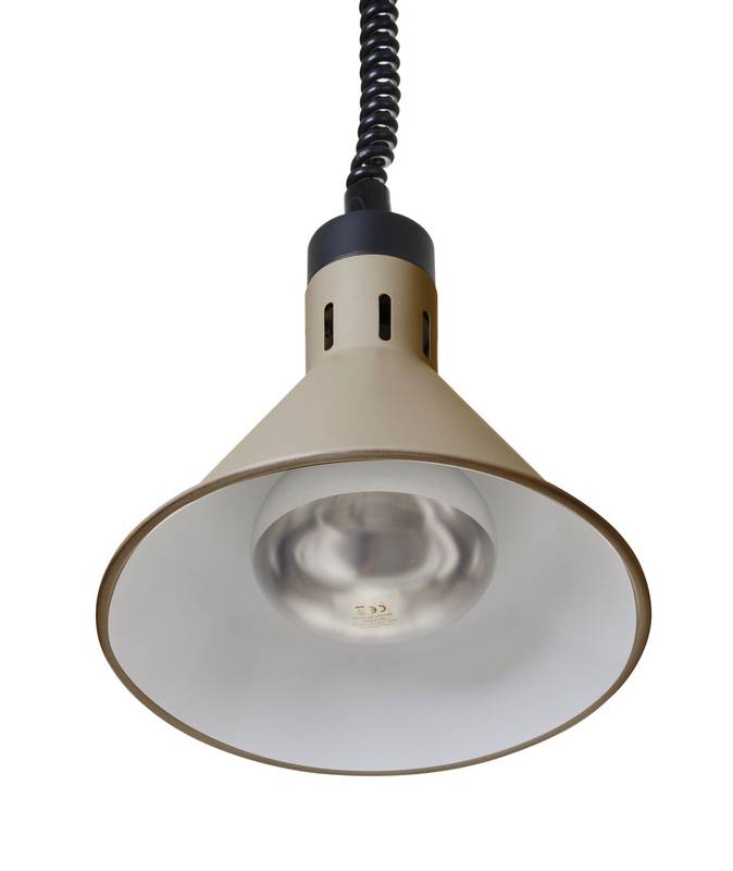 Soojendusvalgusti koonusekujuline ⌀275x(H)250mm tõstetav HENDI beež 230V/250W