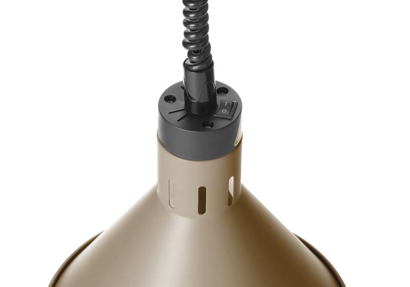Soojendusvalgusti koonusekujuline ⌀275x(H)250mm tõstetav HENDI beež 230V/250W