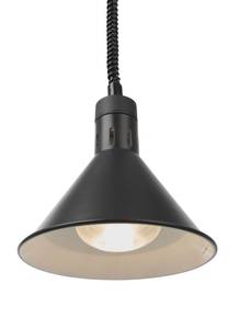 Wärmelampe konisch ⌀275x(H)250mm höhenverstellbar HENDI schwarz 230V/250W