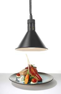 Wärmelampe konisch ⌀275x(H)250mm höhenverstellbar HENDI schwarz 230V/250W