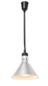 Wärmelampe konisch ⌀275x(H)250mm höhenverstellbar HENDI silber 230V/250W