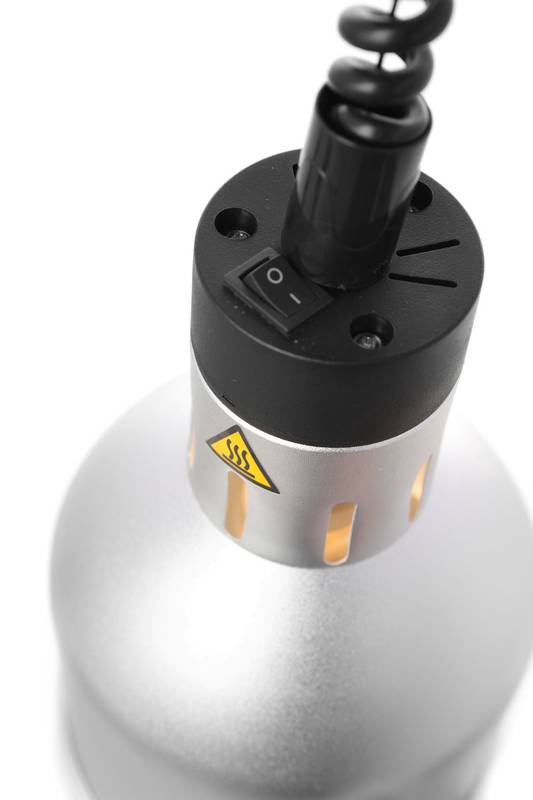 Heat lamp rise and fall cylindrical HENDI silver 230V/250W ⌀175x(H)250mm