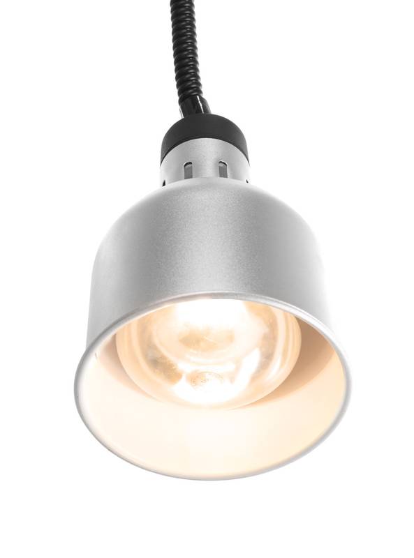 Heat lamp rise and fall cylindrical HENDI silver 230V/250W ⌀175x(H)250mm